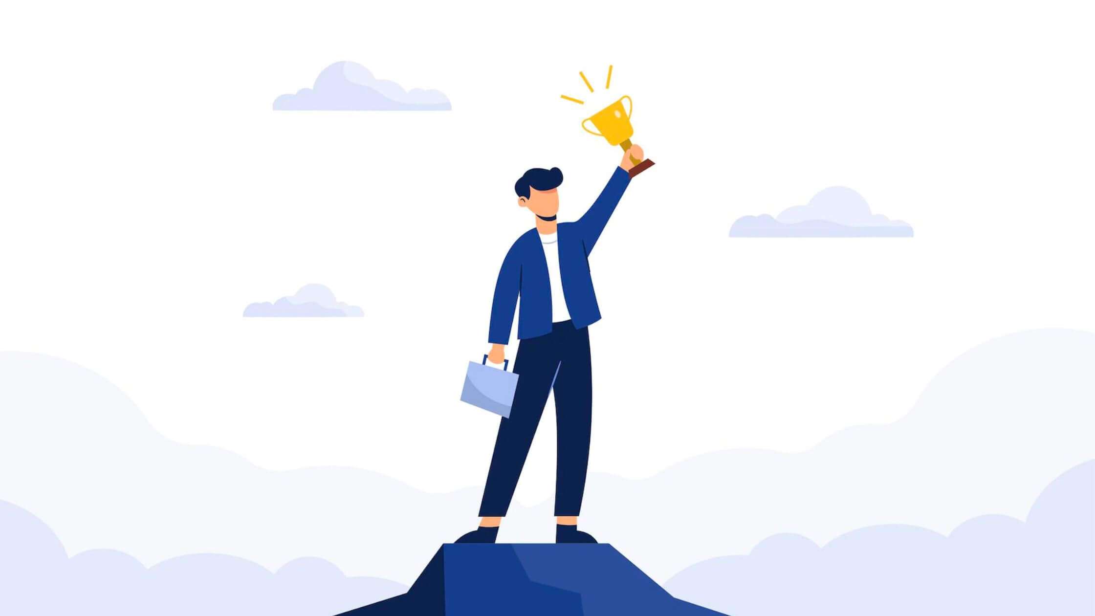 Arte que comemora o sucesso do e-commerce