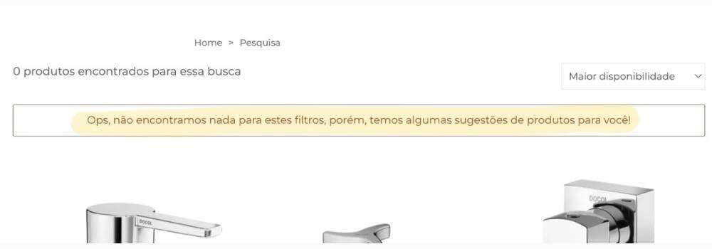 Como otimizar a busca interna do seu e-commerce nao encontramos nada para estes filtros - Como otimizar a busca interna do seu e-commerce