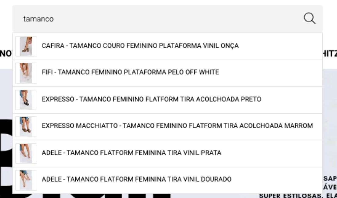 Como otimizar a busca interna do seu e-commerce otimizar busca interna tamanco - Como otimizar a busca interna do seu e-commerce