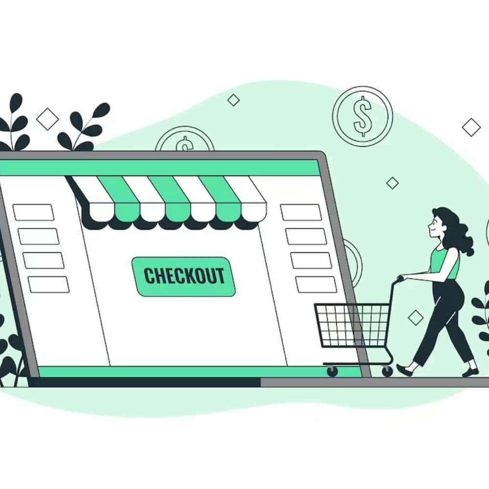 Página Checkout: dicas para melhorar a conclusão de compra mulher indo em direcao checkout - Página Checkout: dicas para melhorar a conclusão de compra