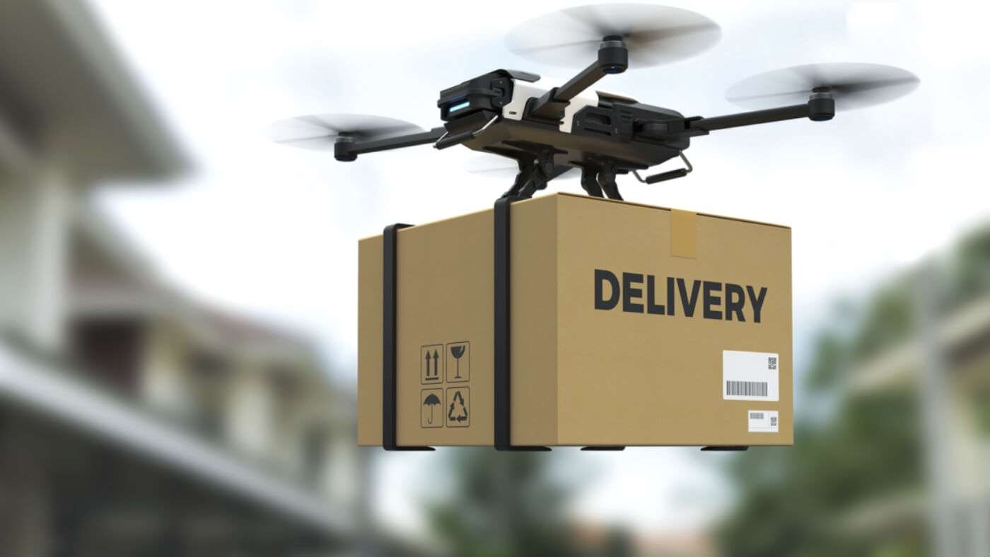 entrega de drone - Quais as Tecnologias Mais Usadas no Frete?