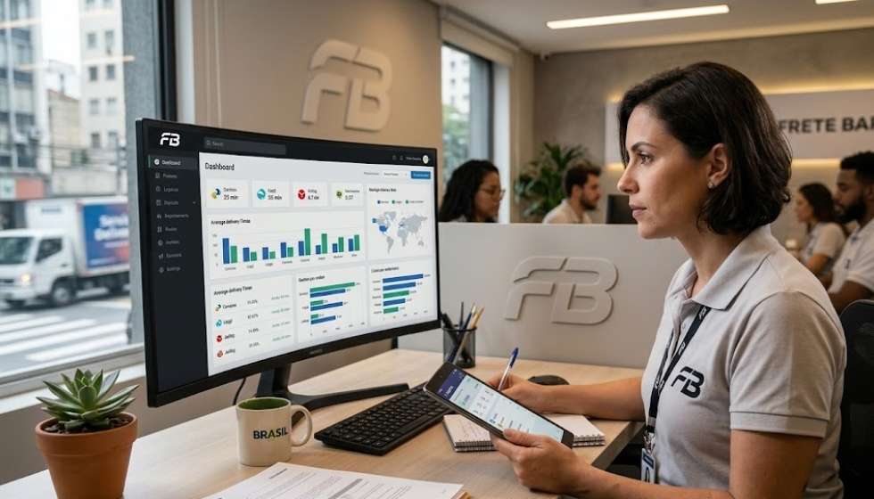 Custo médio de frete e análise operacional
