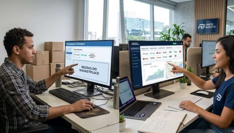 Marketplace vs loja própria como a estratégia de frete muda em cada canal