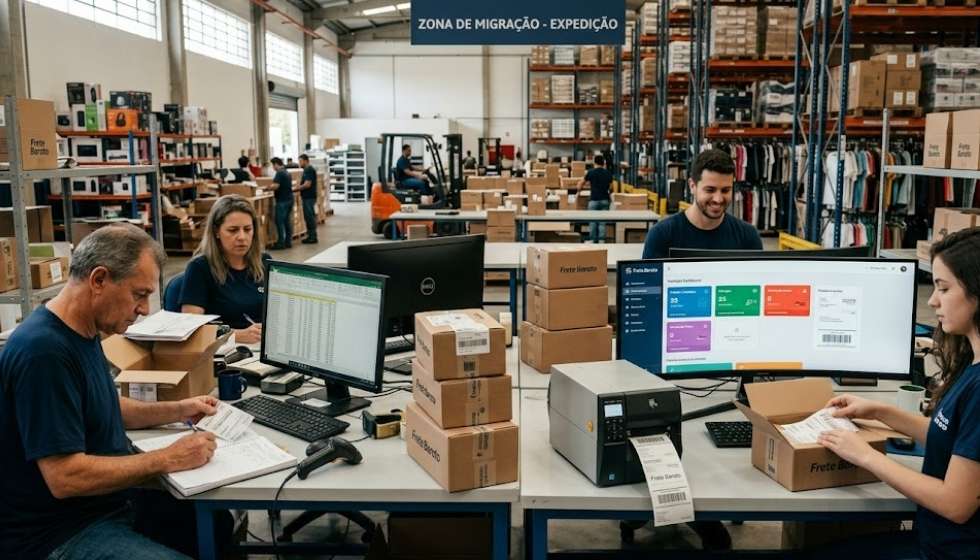 configuração da nova plataforma em paralelo