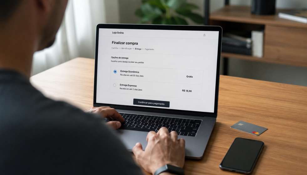 2. Ofereça pelo menos duas opções no checkout