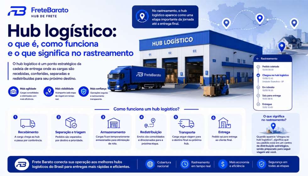 Hub logístico: o que é, como funciona e o que significa no rastreamento