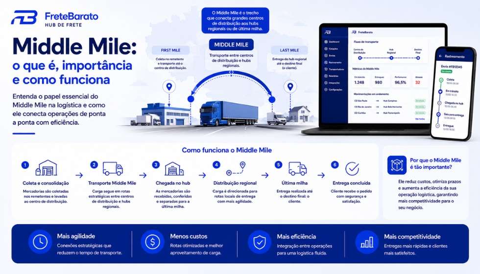 Middle Mile: o que é, importância e como funciona