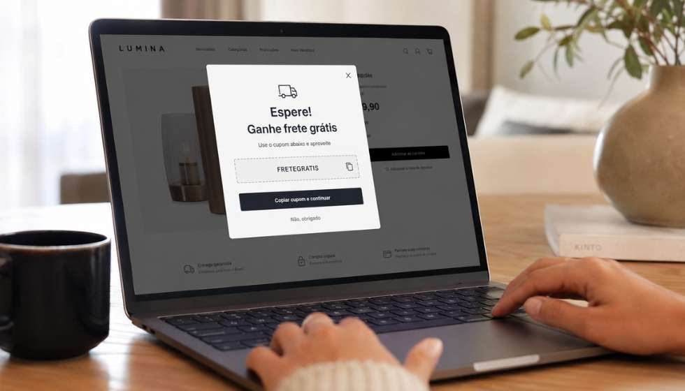 Pop-up de saída para recuperar tráfego que seria perdido