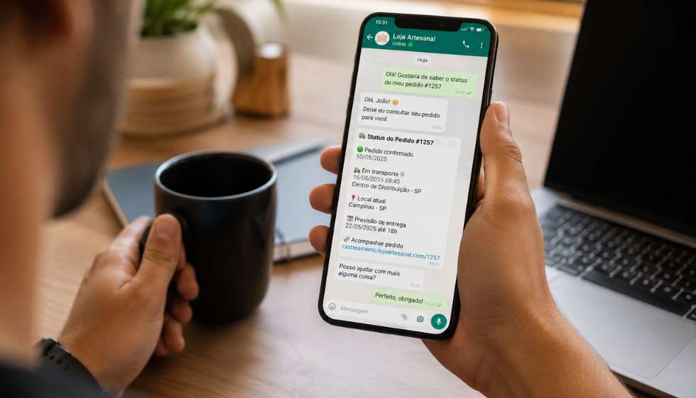 Rastreamento via chatbot