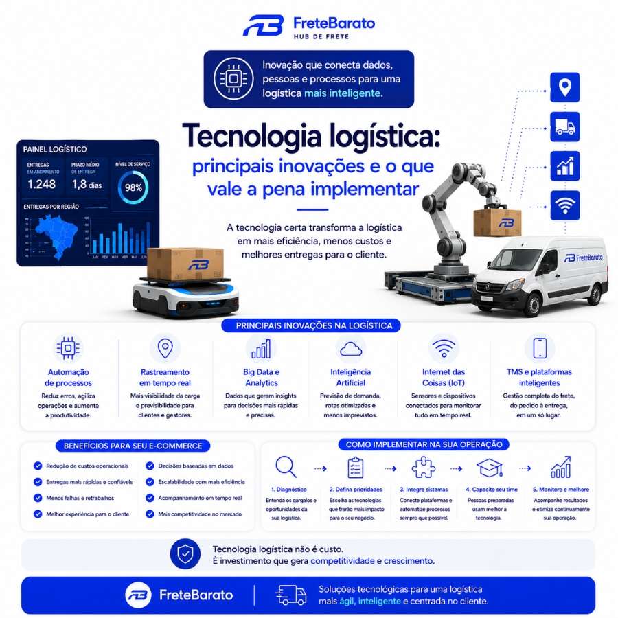Tecnologia logística: principais inovações e o que vale a pena implementar