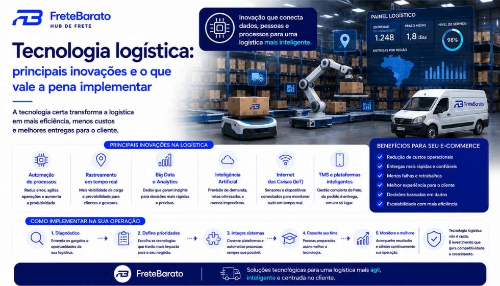 Tecnologia logística: principais inovações e o que vale a pena implementar