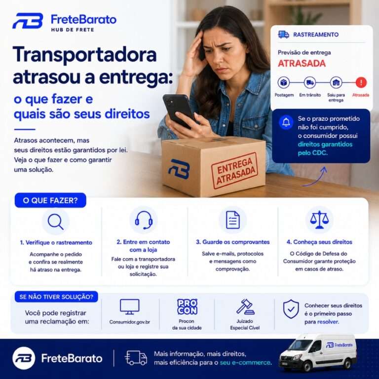 Transportadora atrasou a entrega o que fazer e quais são seus direitos